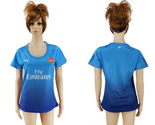 Women's Arsenal Blank Away Soccer Club Jersey - Click Image to Close